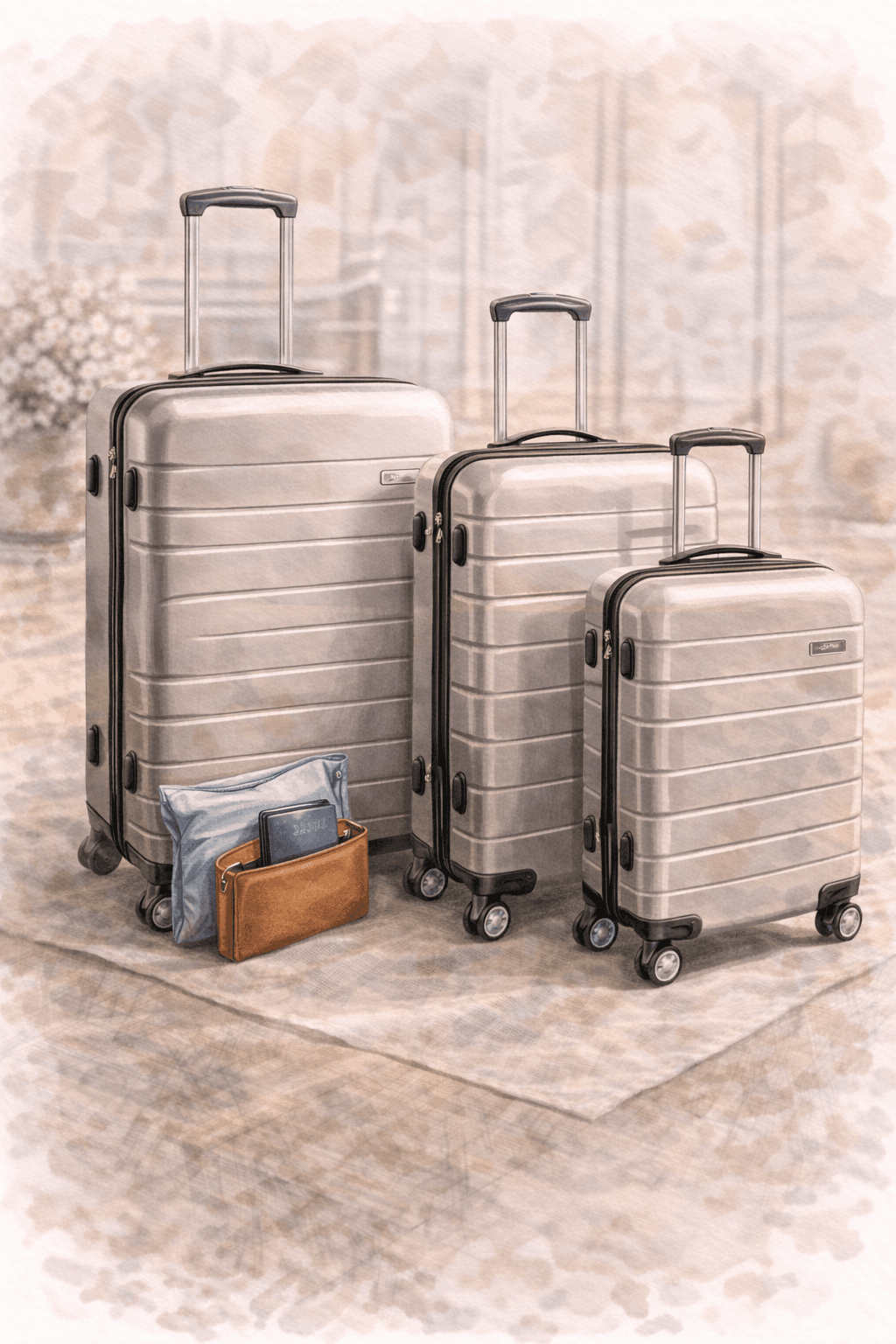 Conjunto de malas de viagem